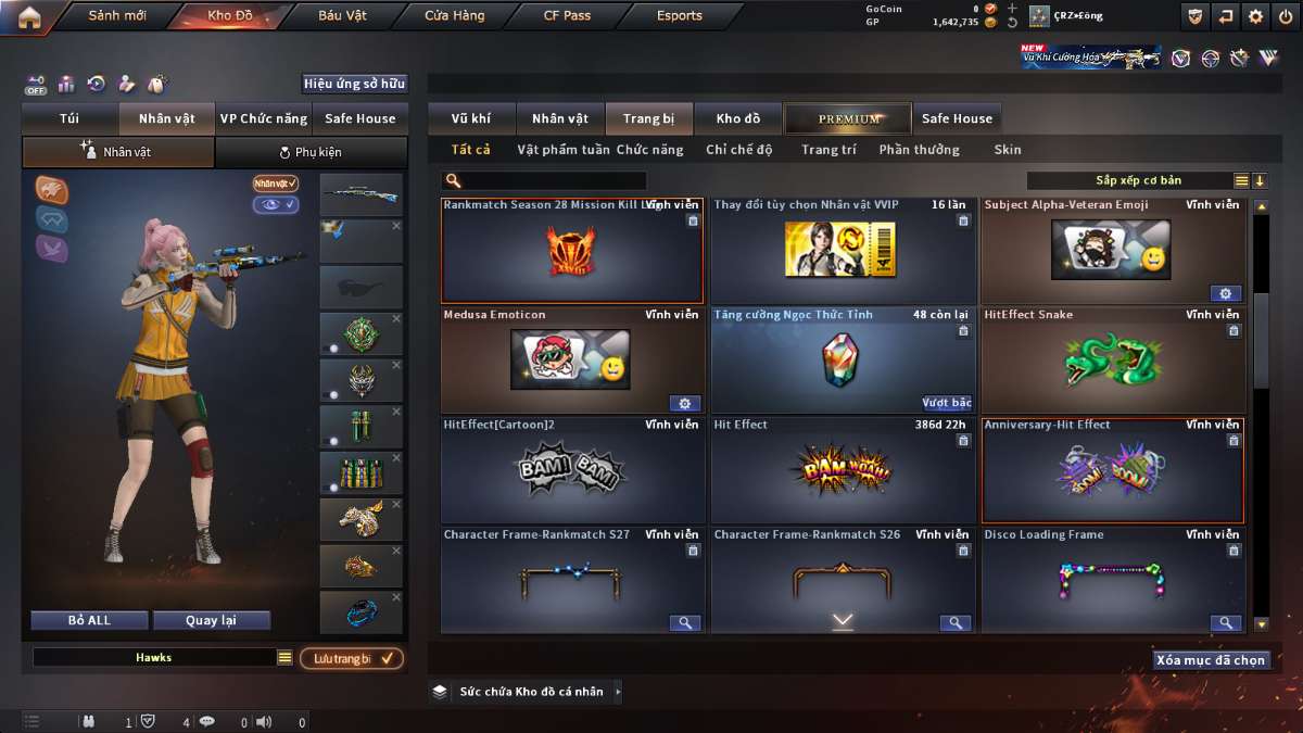 shop acc cf uy tin gia re